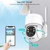 iCSee Solar-Powered PTZ Wireless Security Camera with Battery Monitor