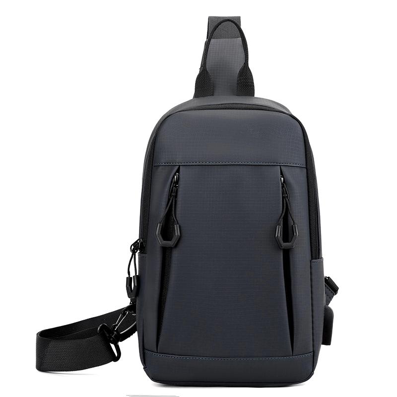 Simple and casual men's shoulder bag, trendy single-shoulder crossbody bag, student travel bag, lightweight diagal backpack, m