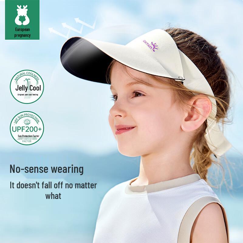 OUYUN Jelly Cool Kids  Sun Protection Visor Hat 52-58cm