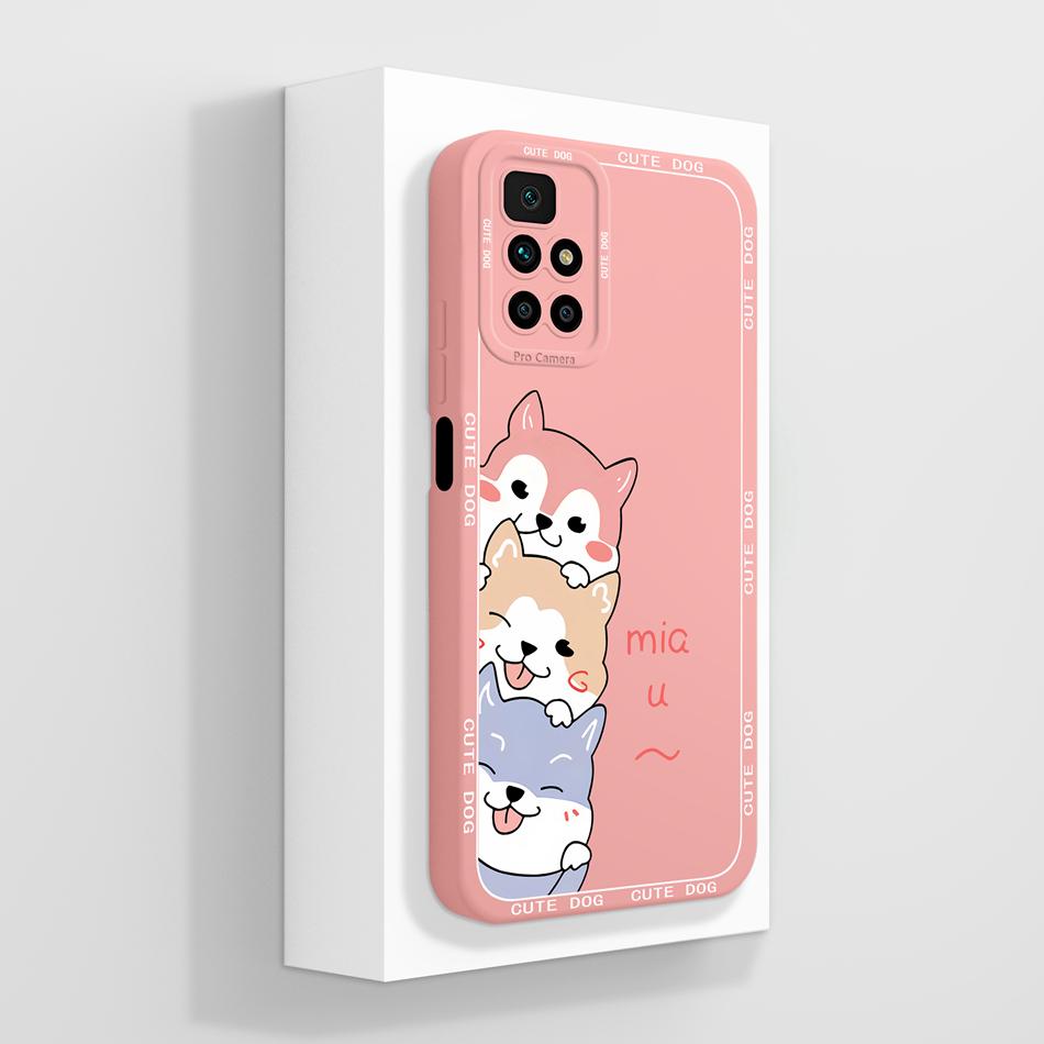 Cute Case For Redmi 10 4G 5G Panda Funda Soft Liquid Silicone Phone Cases For Xiaomi Redmi10 Xiomi Full Protection Back Cover