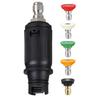 Quick Connect Nozzle Adjustable Nozzle Adjustable Spray Angle Compatible With Pressure Washers Heavy-Duty Cleaning
