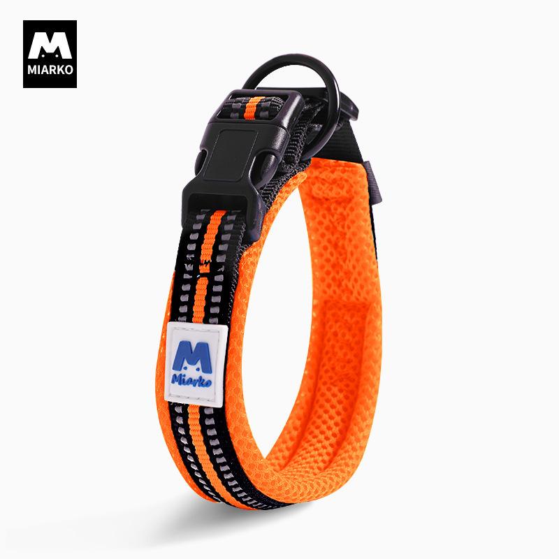 

Ошейник для собак Маленький Большой Ошейник для собак Противоудушающий Средний Тедди Товары для домашних животных XXL (weight 40-70kg) оранжевый