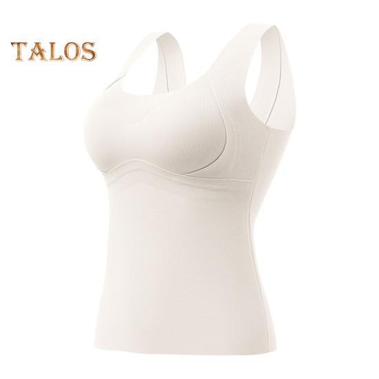 

Зимний женский терможилет с нагрудными накладками, бесшовный бархатный, с быстрой фиксацией температуры, согревающий, облегающий, эластичный, без рукавов, внутренняя одежда, майка L белый