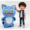Kpop Demons Hunters Anime Plush Cute Purple Tiger Black Hat Magpie With Eyes Monster Hunt Girl Group Stuffed For Fans Gifts