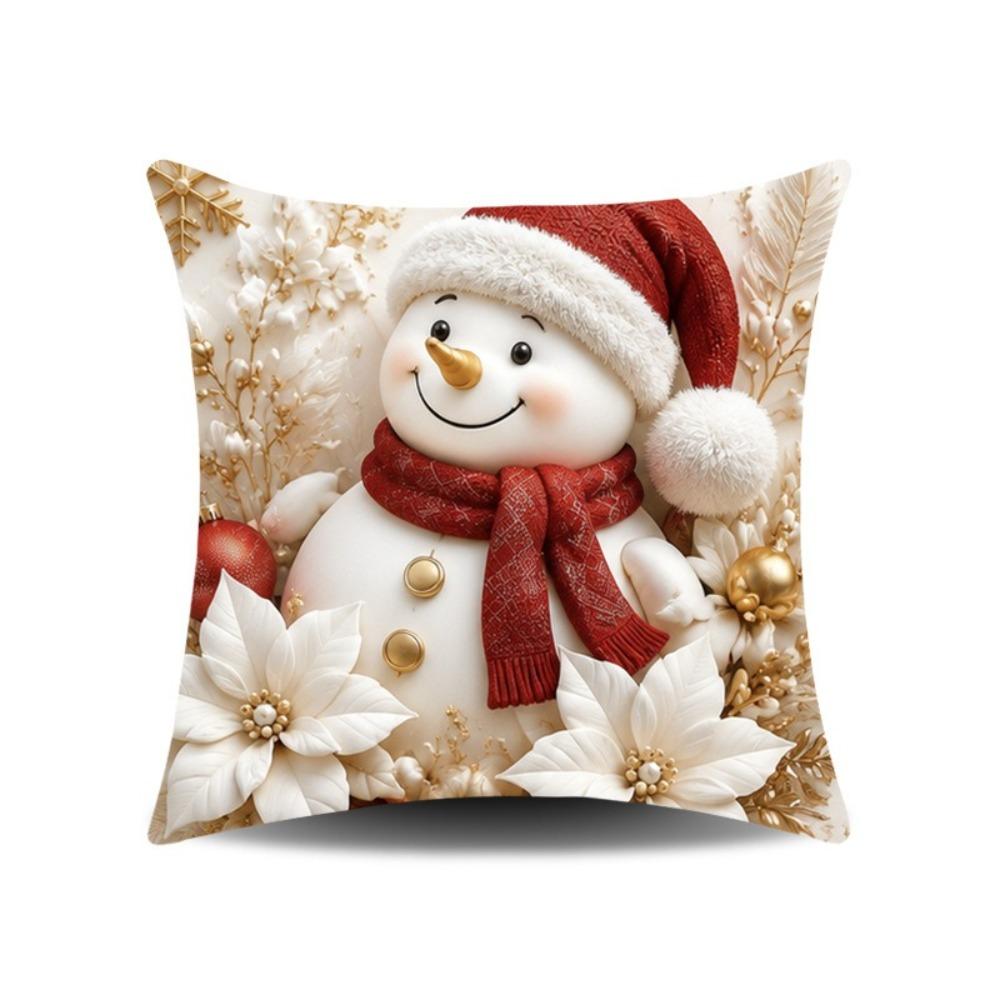 45x45cm Christmas Pillow Covers Washable Holiday Cushion Case For Friends