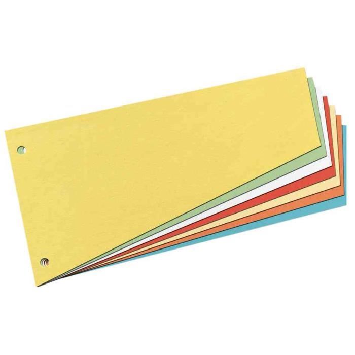 Intercalaire Trapézoidale A4 Carton 190g Bleu Pqt - HERLITZ - 120 X 230 Mm - Carton RC Dur