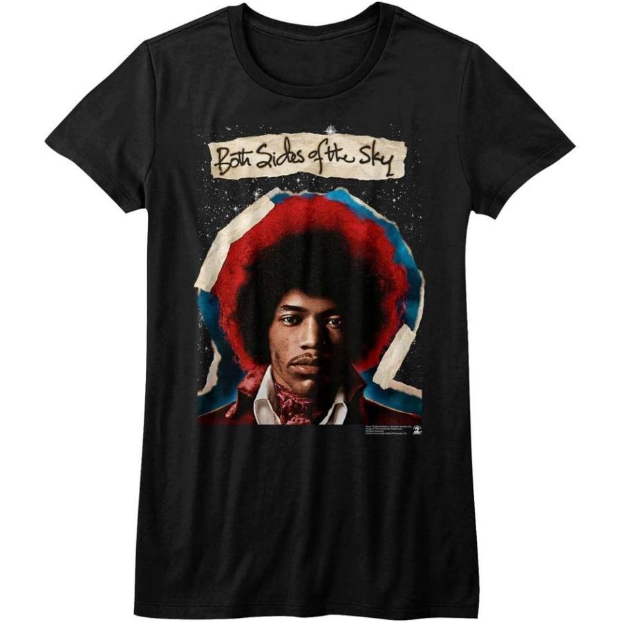 Jimi Hendrix 1960 s Psychedelic Musical Icon Both Sides of Sky Juniors T-Shirt S
