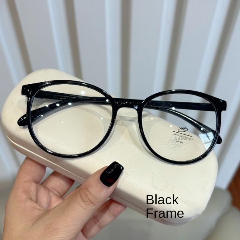 Fashion Anti Blue Light Round Reading Glasses Women Men Anti-radiation Presbyopic Glasses