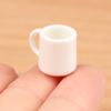 4 sztuk/zestaw 1:12 Miniaturowy Kubek do Domku dla Lalek Biały Kubek Kubek na Wodę/Napój Filiżanka do Herbaty Zabawka dla Lalki