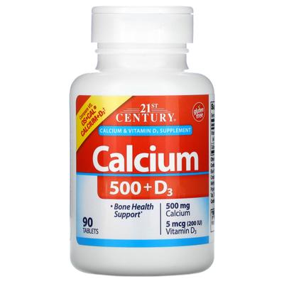 Calcium 500 + D3, 5Mcg(200Iu), 90 Tablets
