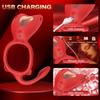 Wearable Vibrator 10-Frequency Vibration Penis Ring Clitoris Stimulator With G-Spot Clitoris Penis Anal Massager Couples Sex Toy