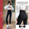 Women's Gray Barbie Yoga Pants - Fleece-Lined, Thick, Tight Leggings for Autumn/Winter 2025