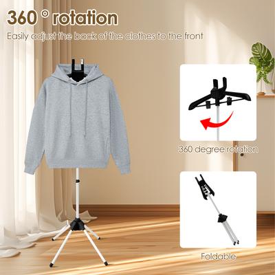 Steamer Stand Adjustable Clothes Steamer Rack Telescopic Foldable Standing Garment Hanger Easy To Install for Steaming Clothes