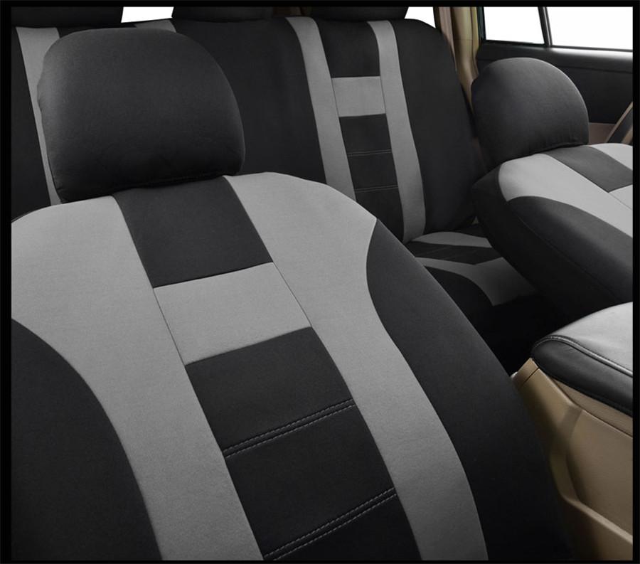 9-teiliges Autositzbezug-Set Universelle Passform für die meisten Autoinnenraumzubehörteile Schwarze Sitzbezüge für die meisten Autos, LKWs, SUVs