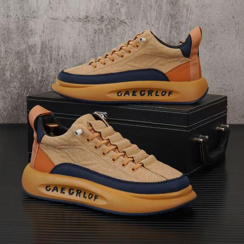 

Мужская обувь весна новый тренд молодежные универсальные кеды повседневные Форрест Гамп платформа мужские увеличивающие рост спортивная обувь 39