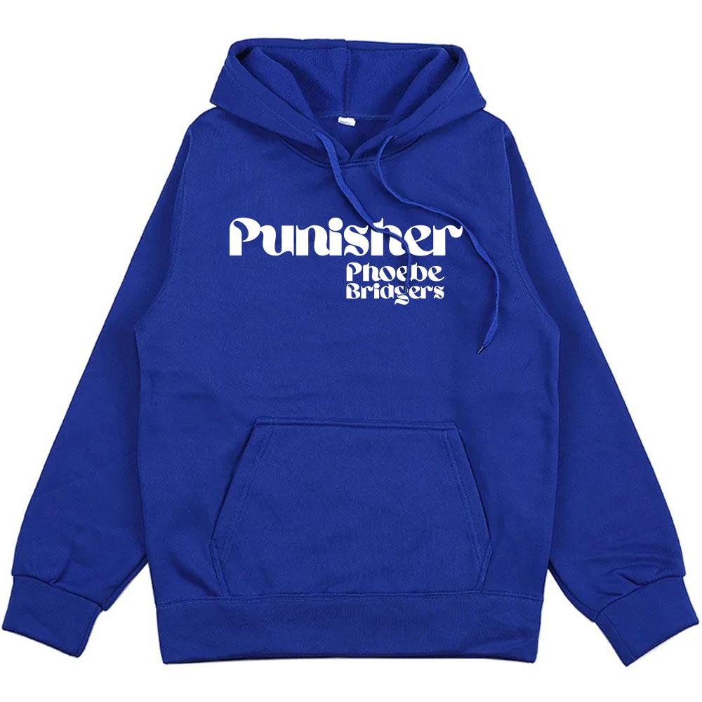 

Худи Phoebe Bridgers Punisher Толстовка мужская/женская с длинным рукавом Графическая одежда Флисовая с капюшоном 3XL