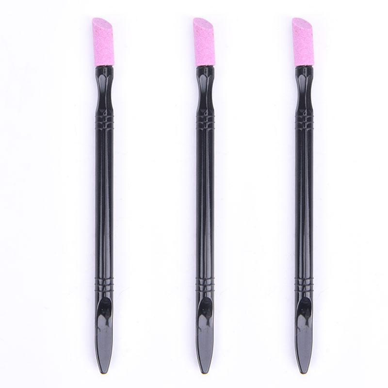 1Pc Nail Art Quartz Pusher Cut Tool Manicure Stone Polish Stick Grinding Rod