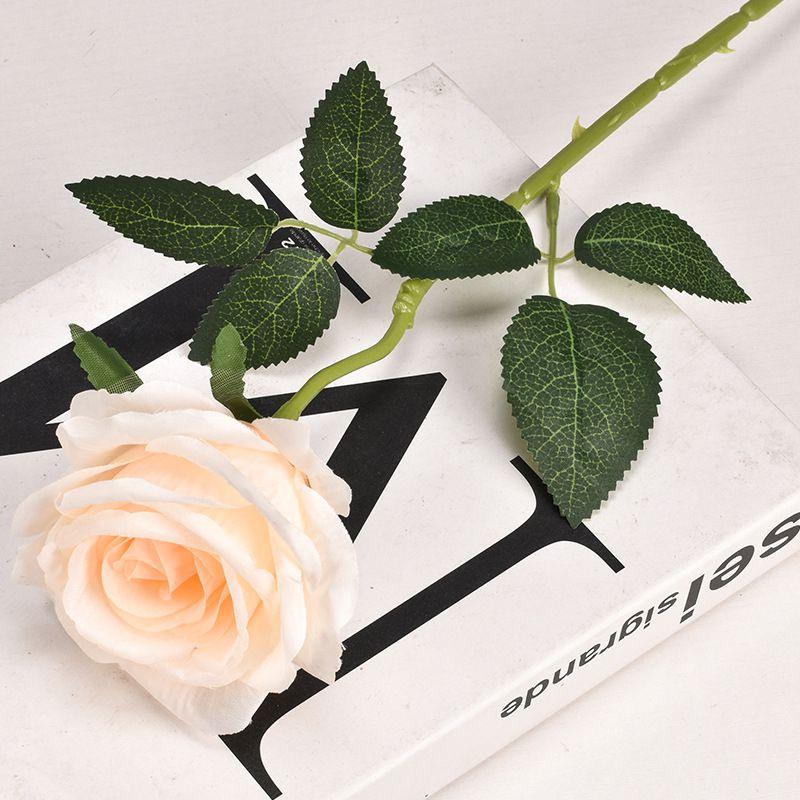 50cm Long Stem Artificial Roses Elegant Fake Silk Flowers For Wedding Home Decor