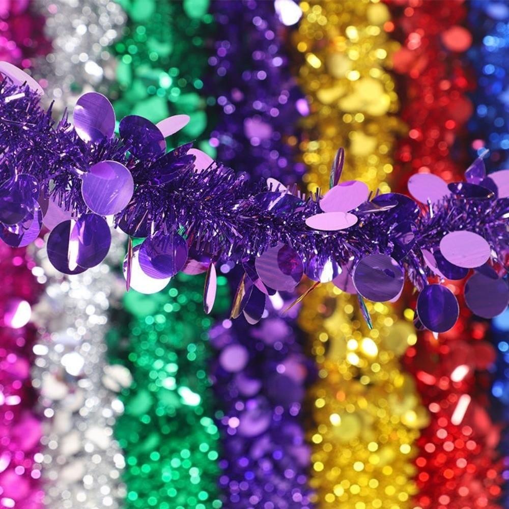 Twist Shiny Metallic Foil Decorations 3D Christmas Tree Ornaments Wall Rail