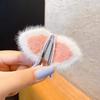 1 para pluszowych spinek do włosów z kocimi uszkami, małe klipsy, spinka do włosów z króliczymi uszkami, urocze futerkowe wsuwki do włosów