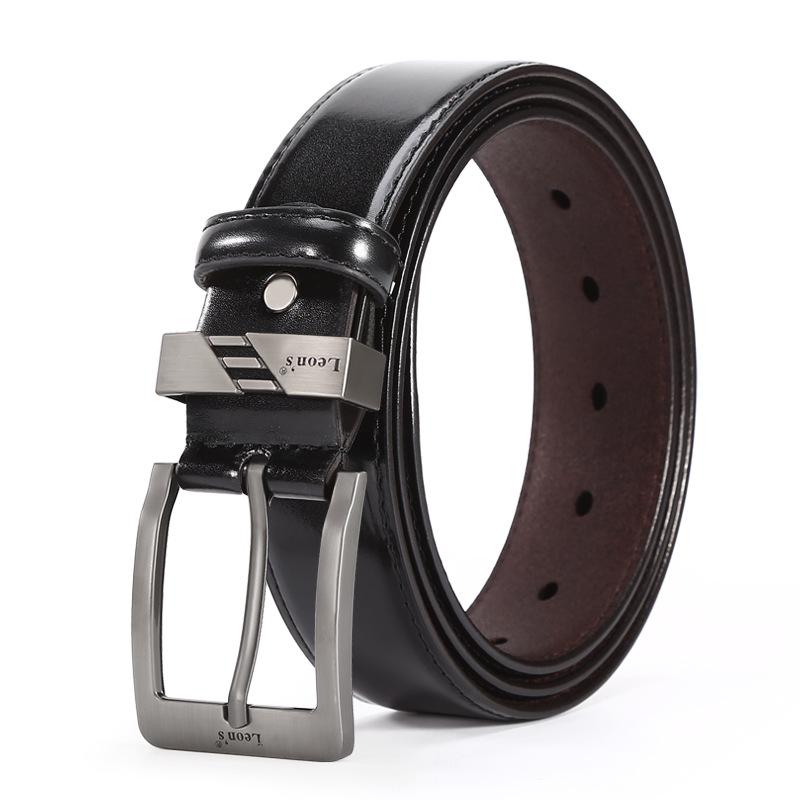 

Ремень мужской молодежный из яркой кожи с легким сплавом - универсальный и простой дизайн 120 cm