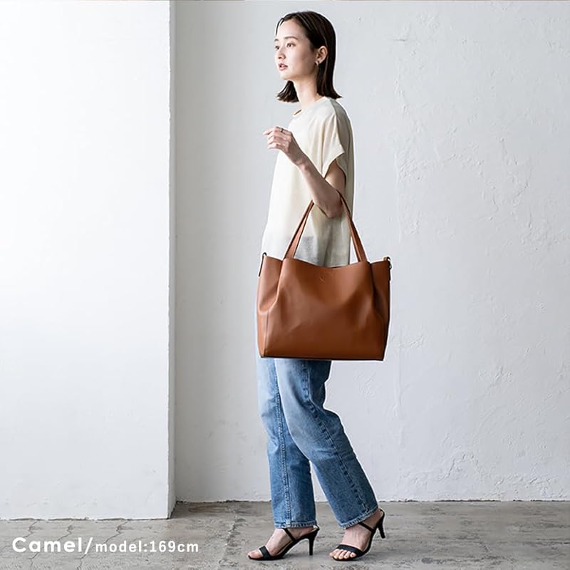 [VITAFELICE] Vita Felice Comes with Nylon Bag 2way Tote Bag Ladies Vtb-2024p (camel)