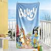 Bluey S Adventure Car Beach Towel Super Soft Microfiber Quickdry Fabric Comfortable Lightweight
