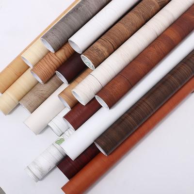 Waterproof Wood Vinyl Wallpaper Roll Self Adhesive Decor Contact Paper Doors Cabinet Desktop Modern Furniture Decorative Sticker