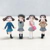 4Pcs Cartoon Girls Figurines Miniature Fairy Garden Ornaments Micro Landscape Crafts Ornament Home Desktop Decoration