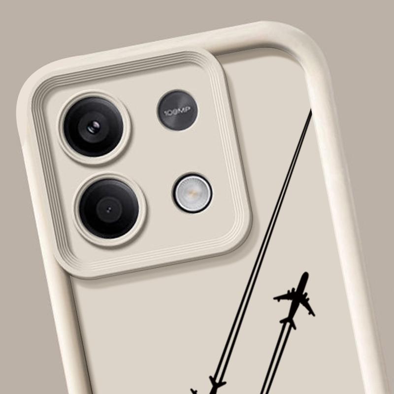 Airplane Pattern TPU Case For Xiaomi Redmi Note 13 14 Pro Plus 12 13 14 11 5G 13C Poco X6 X5 M6 F6 14T 13T Pro Soft Phone Cover