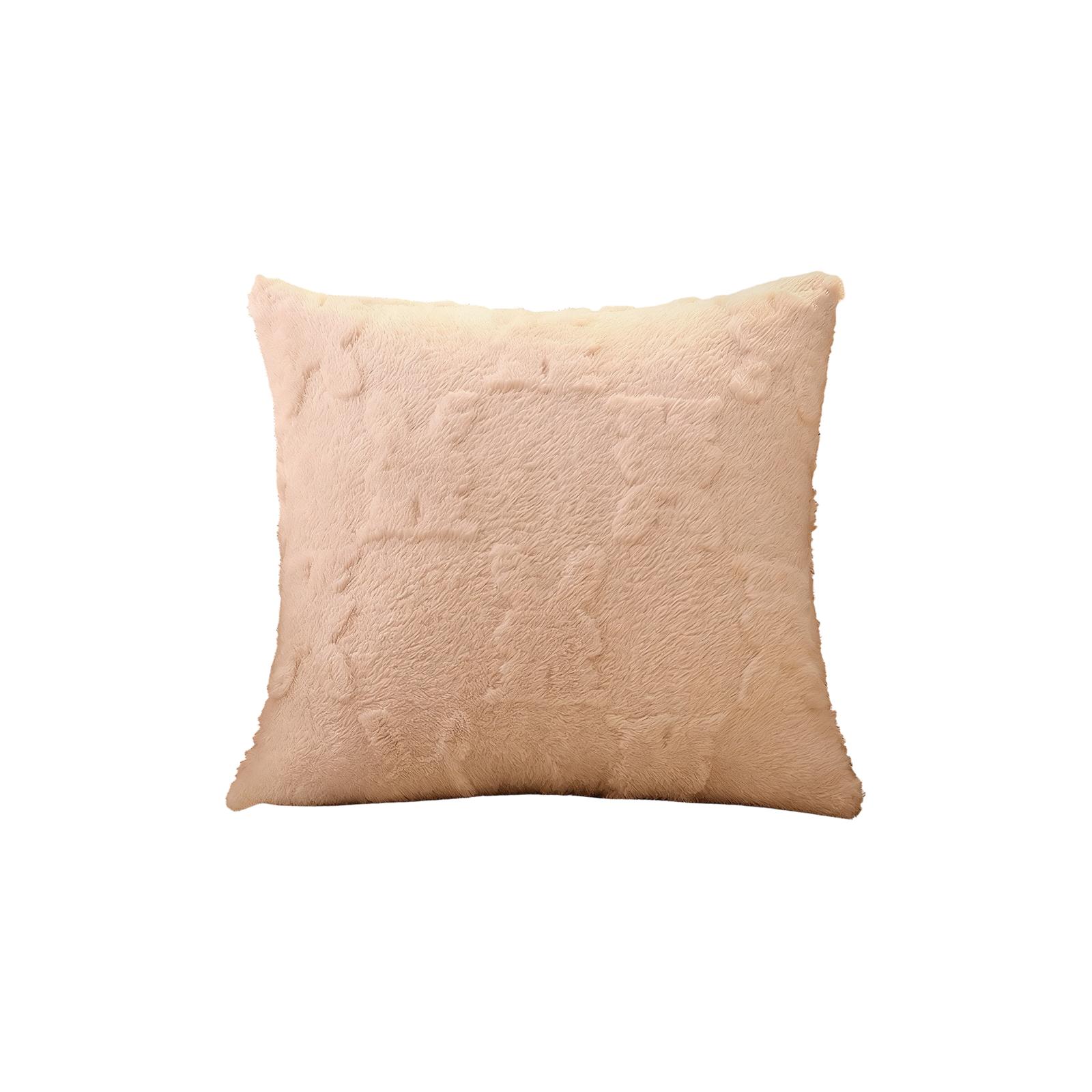 

Easter Plush Pillow Cover Bedhead Party Decoration Pillow Cushion Cover Double Sided Plush Pillow Cover One Size бежевый