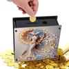 Cat Diamond Painting Money Saving Box Rhinestones Desktop Ornaments Diamond Painting Change Holder Case Decors for Home Decor