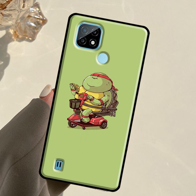 Cartoon Turtle For Realme 13 11 10 12 14 Pro Plus GT 5 6 6T GT7 Pro C67 C61 C53 C51 C21Y C25S C75 C55 Case
