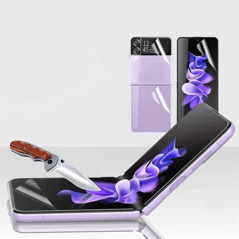 RURIHAI Front and Back Protective Film for Samsung Galaxy Z Flip3 5G