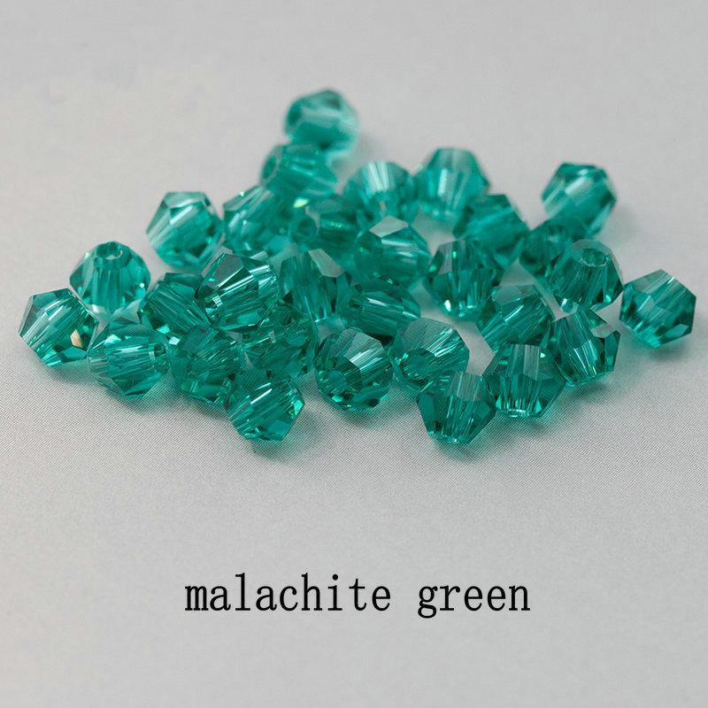 4mm 100pcs Shiny Crystal Beads Bicone Beads Glass Beads Loose Spacer Beads for Bracelet DIY Jewelry Making 200pcs