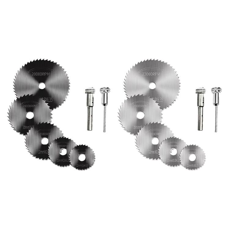 7Pcs High Speed Steel Circular Saw Cutter For Rotary Tool with Shank Hss Cutting Disc Wood Plastic