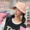 Warm Bucket Hat Women Cute Cat Ear Fisherman Cap Autumn Winter Hats For Women Korean  Design Casual Cartoon