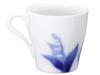 Okura Art Pottery Lily of the Valley Mug Pair Set, Coffee/Tea, Microwave and Dishwasher Safe, Made In Japan, 114CR/B033