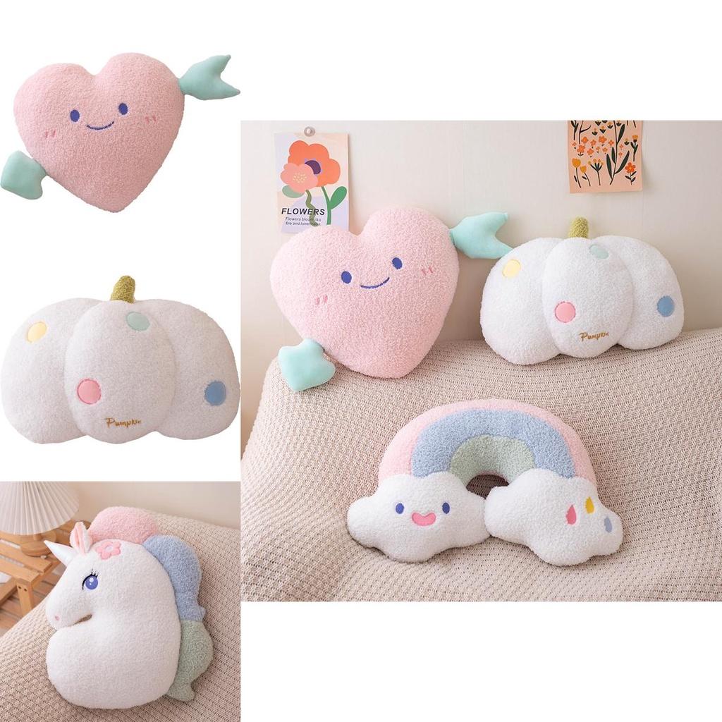 Cute Cloud Shaped Plush Sofa Pillow For Sweet Home Decor Lovely Bedroom And Living Room Backrest Cushion