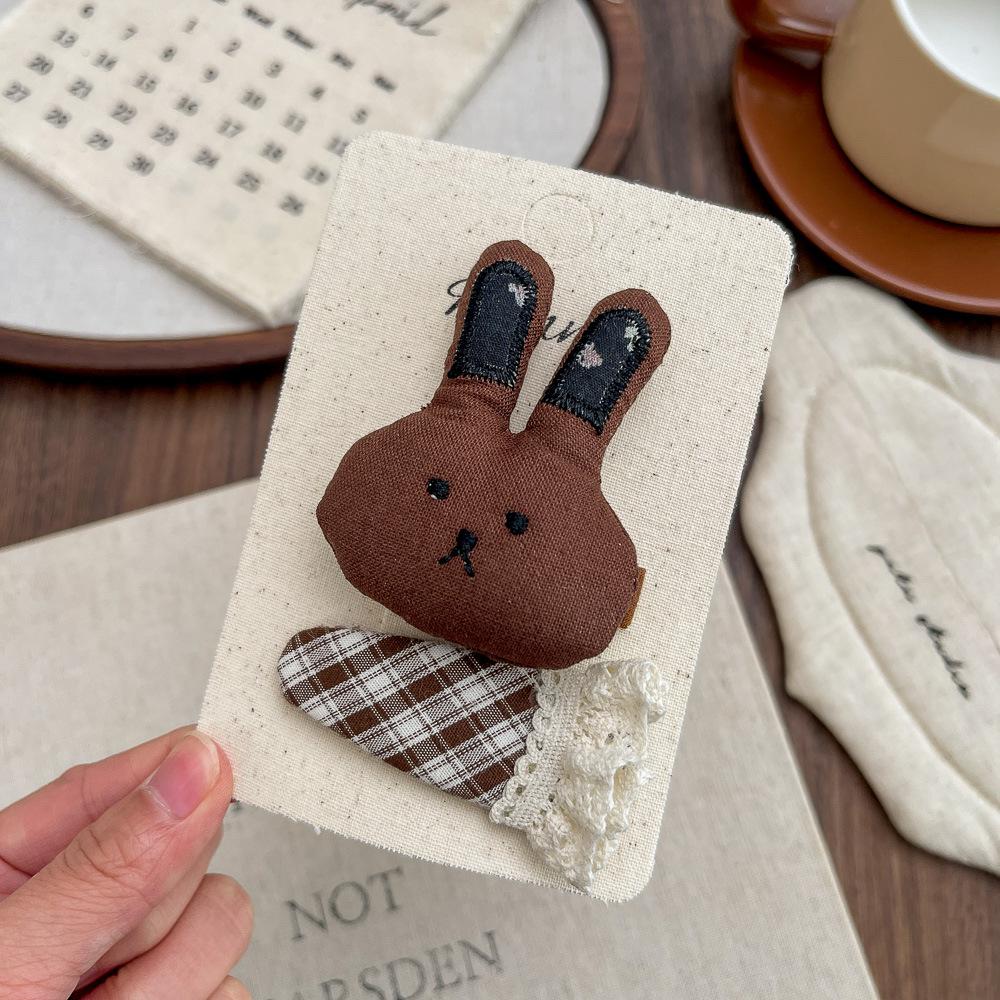 Cartoon Children's Hairpins Fabric Knitted Cute Girl Barrettes Bangs Side Clip Hairpin Hair Clip Kids Headwear Hair Accessories