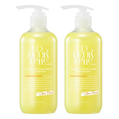 Lauderette Color Fit Hair Biotin Shampoo profumato leggermente acido, profumo floreale agrumato, 1L, 2 pezzi