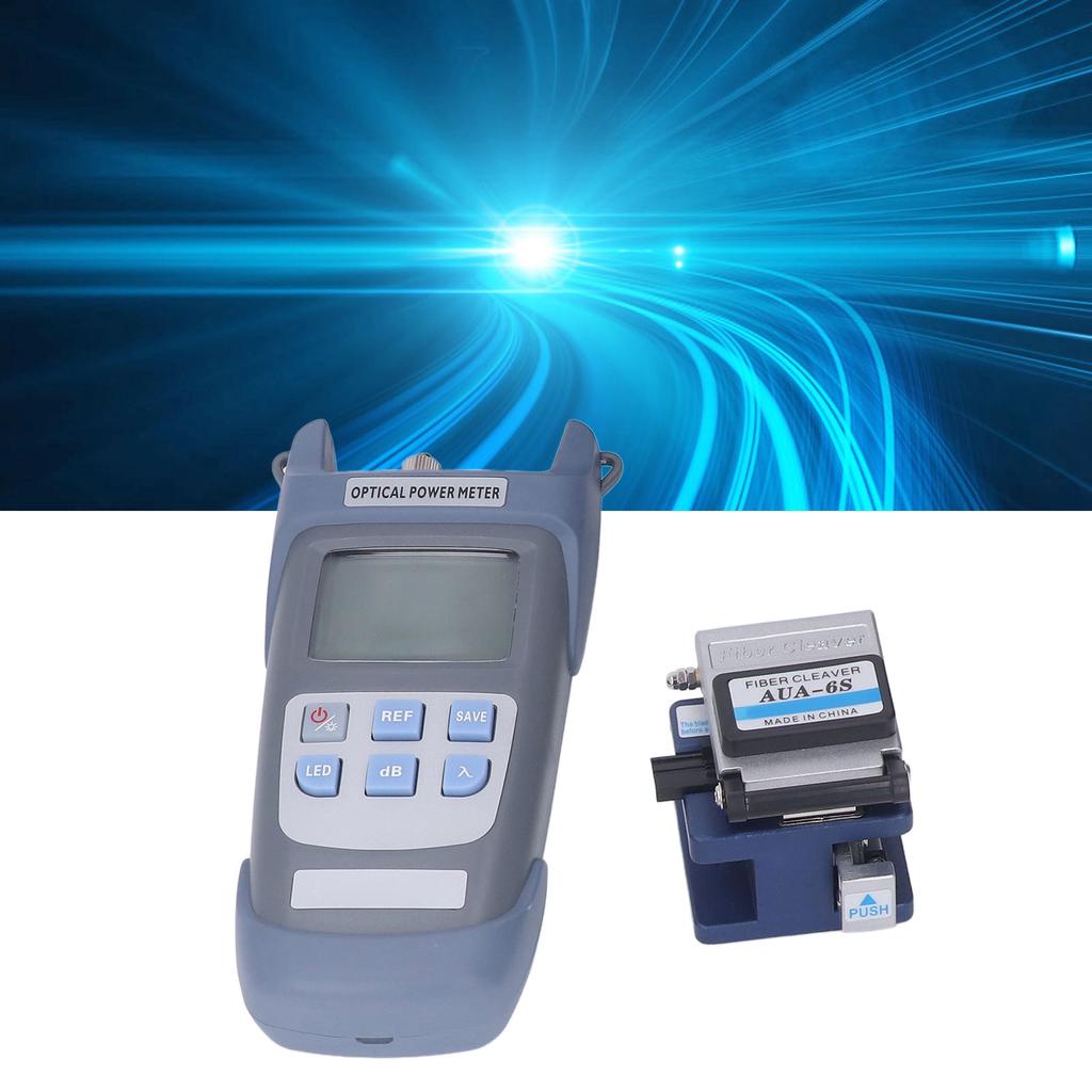 Fiber Cold Connection Set Optical Power Meter Single Fiber Stripper Cutting Termination Tools
