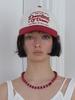 MEENDERI Vintage Script Ball Cap - Red