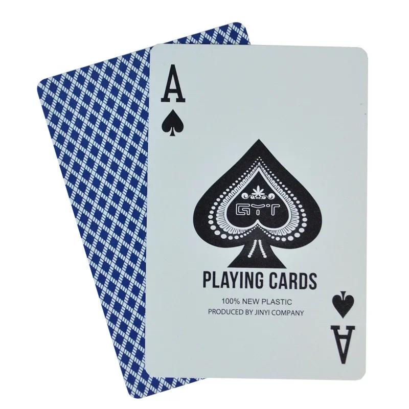 100% PVC Novo Padrão Plástico À Prova D 'Água Adulto Jogando Cartas Jogo de Cartas de Poker Jogos de Tabuleiro 58 * 88mm Cartas