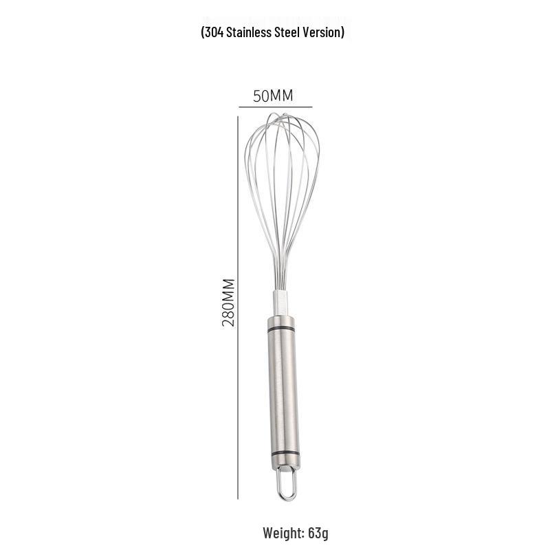 304 & 201 Stainless Steel Handheld Egg Whisk and Cream Beater