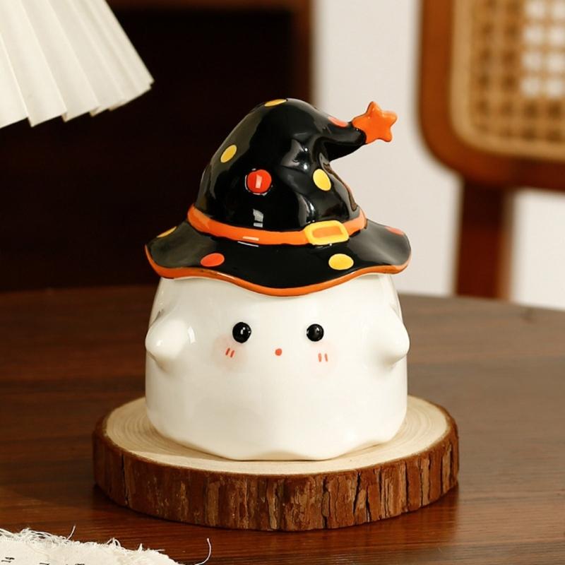 Lovely Ceramic Coffee Mug 350ml Cartoon Halloween Teas Cups Unique Porcelains Lattes Cups Christmas Birthday Gift
