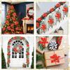 6Pcs 8/10/15cm Christmas Flower Decoration Sparkle Xmas Tree Hanging Ornament for Navidad Artificial Wreath Craft New Year Gifts