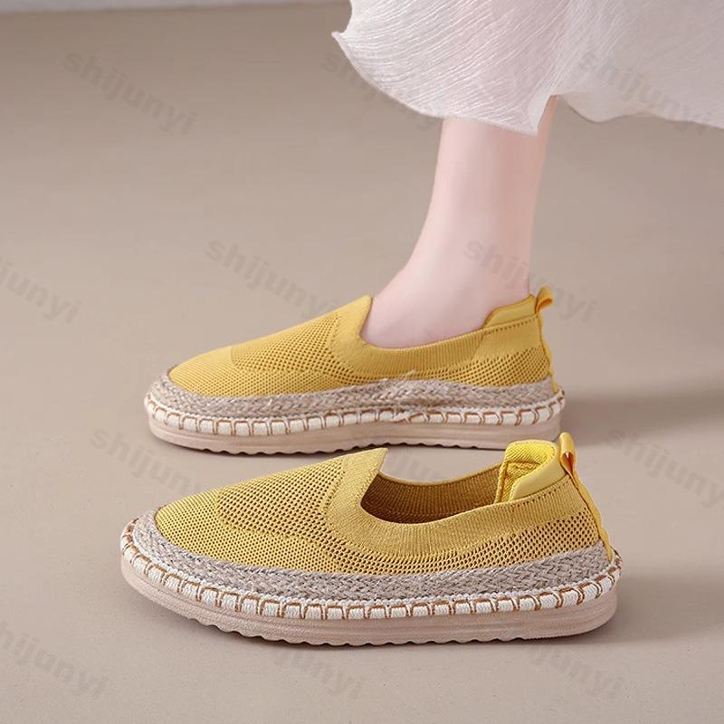 Fashion Autumn Women's Casual Shoes Mesh Breathable Comfortable Non Slip Fashion Flat Shoes Platform Outdoor Walking Shoes Zapatos Mujer