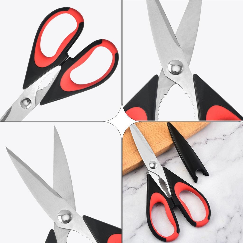 2 Pcs Kitchen Scissors for Food,Kitchen Shears,Heavy Duty High Carbon Stainless Steel Cooking Cutting Scissor for Food