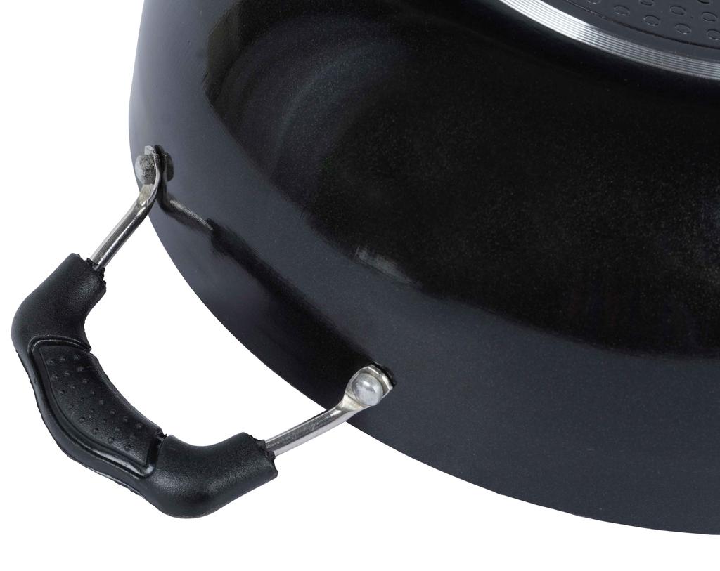 Trifri Non,Stick Kadai Turner With Lid  Non Stick Coating Induction Base Cookware Kitchen Accessories Cooking